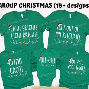 Gremlin movie quotes shirt matching family Christmas PJ xmas vacation shirt cousin crew mom dad kids pet siblings christmas holiday apparel