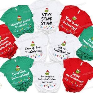 Holiday apparel Grinc quote shirts Christmas movie quotes shirts matching family shirt christmas family kids pet couple siblings Christmas
