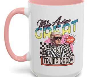 Retro Trump daddy mug retro President trump 2024 MAGA coffee mug Republican merch Trump supporter gift Christmas Make America Great Again