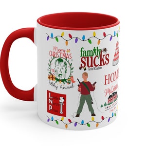 Home alon mug christmas movie mug funny Kevin mug unique holiday gift home decor mccalister mug two tone gift coworker work Christmas gift