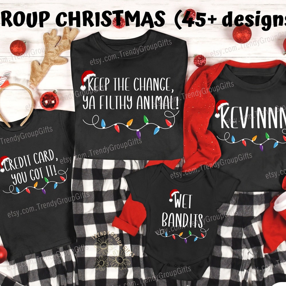 Couple Christmas Custom Home Alon Shirt Christmas Movie Quotes Shirts Matching Family Christmas Home Alon T Shirt Family Holiday Apparel Kid Christmas Tee Family Christmas Shi