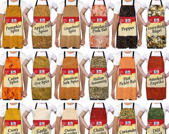 Spice apron group holiday costume for teacher office holiday spice girls costume adult women food seasoning apron large group of 5 7 10