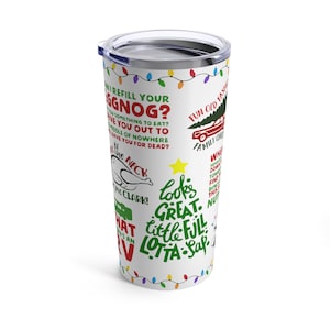 National lampoons Christmas vacation tumbler grisworld christmas movie tumbler shitters full are you serious clark 20oz stainless steel