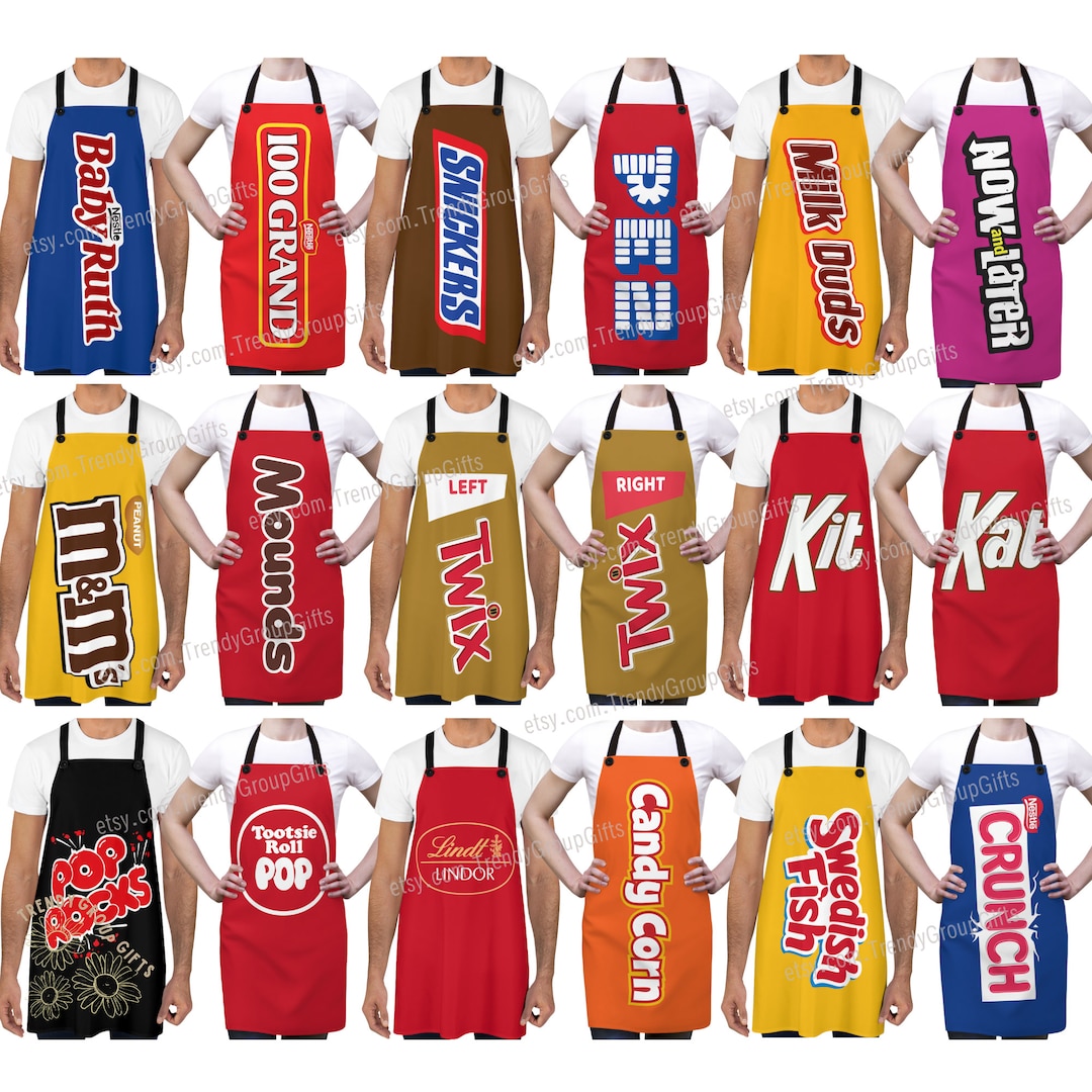 Candy Group Halloween Costume Candy Teacher Costume Apron Adult ...
