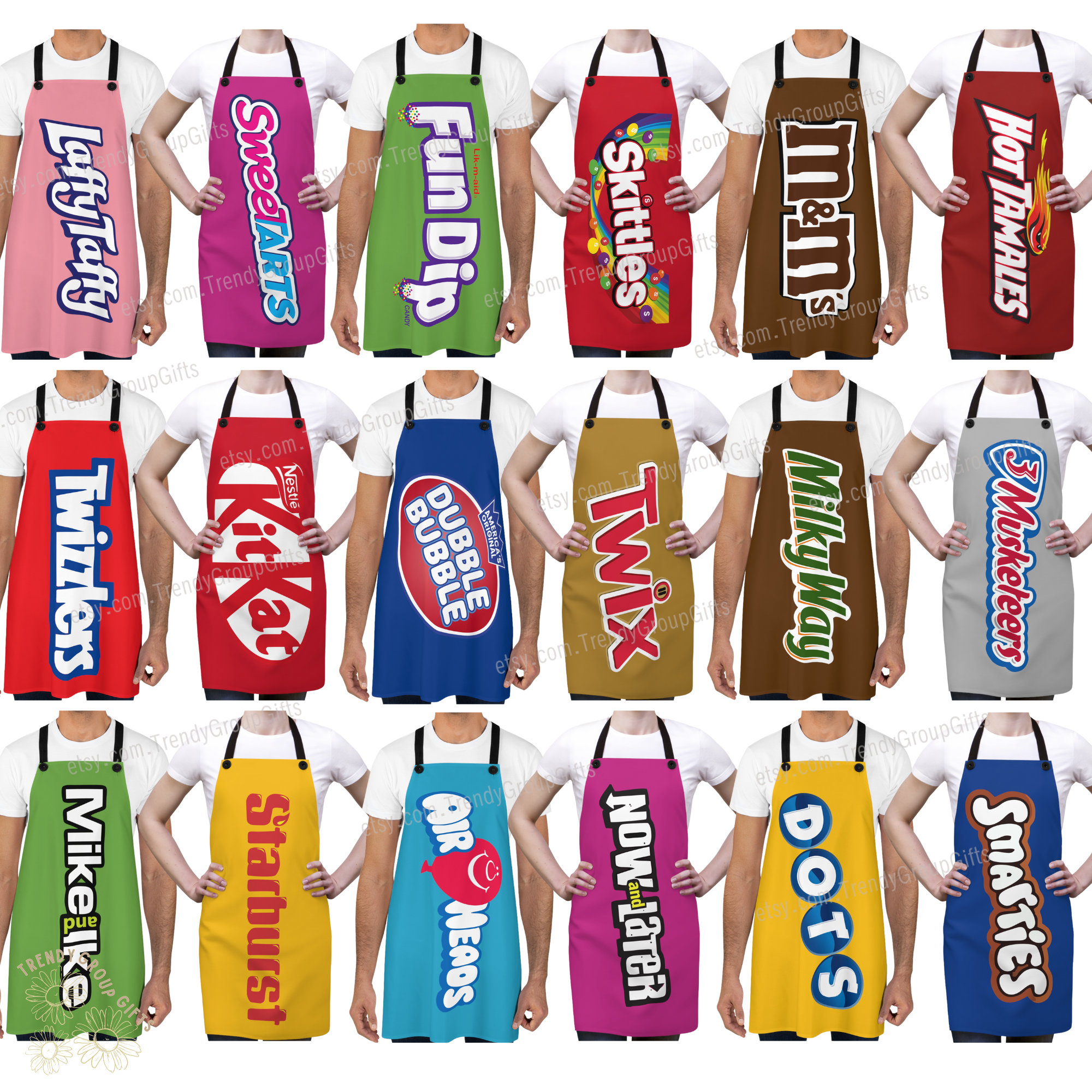 Candy group halloween costume group halloween apron adult candy bar apron teacher halloween couple costume bff friends work halloween shirt