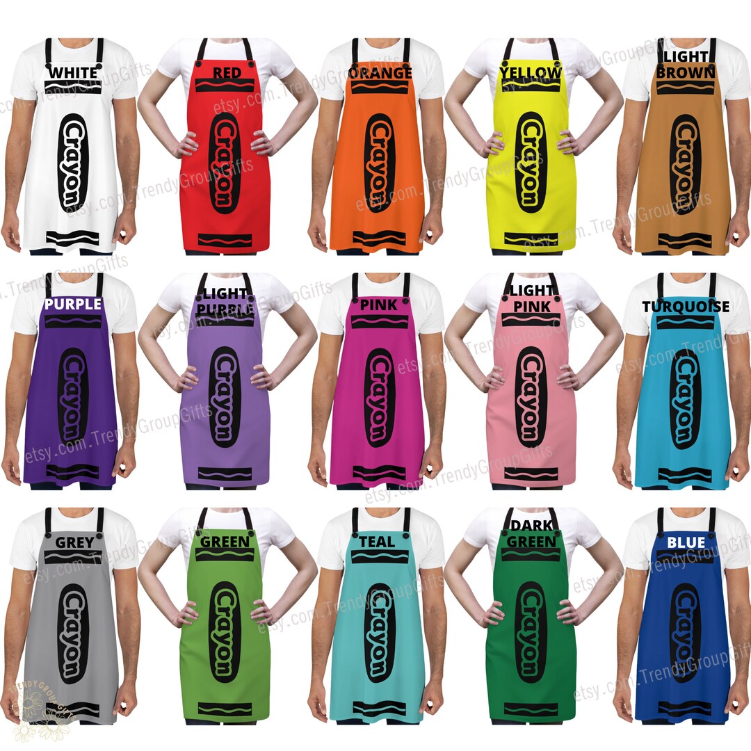 Crayon Highlighter Group Halloween Costume Teacher Halloween Costume School Supply Apron Bff