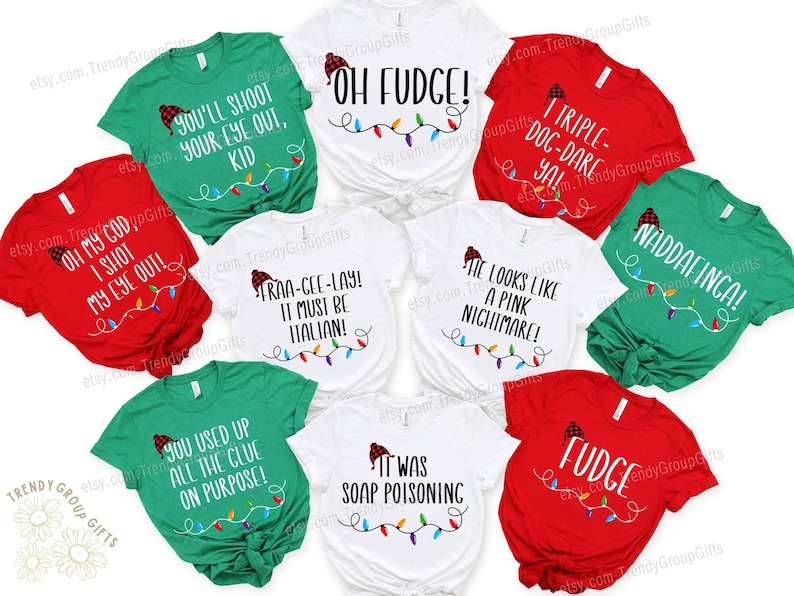 A Christmas story holiday apparel pajamas matching family tee xmas Christmas vacation shirt unique holiday gift mom dad sibling christmas PJ