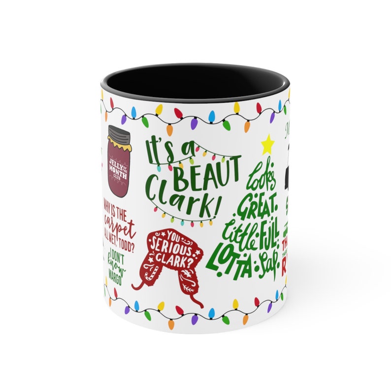 National lampoons mug christmas vacation mug xmas movie mug funny holiday coffee mug two tone mug gifts for coworker kitchen holiday decor image 5