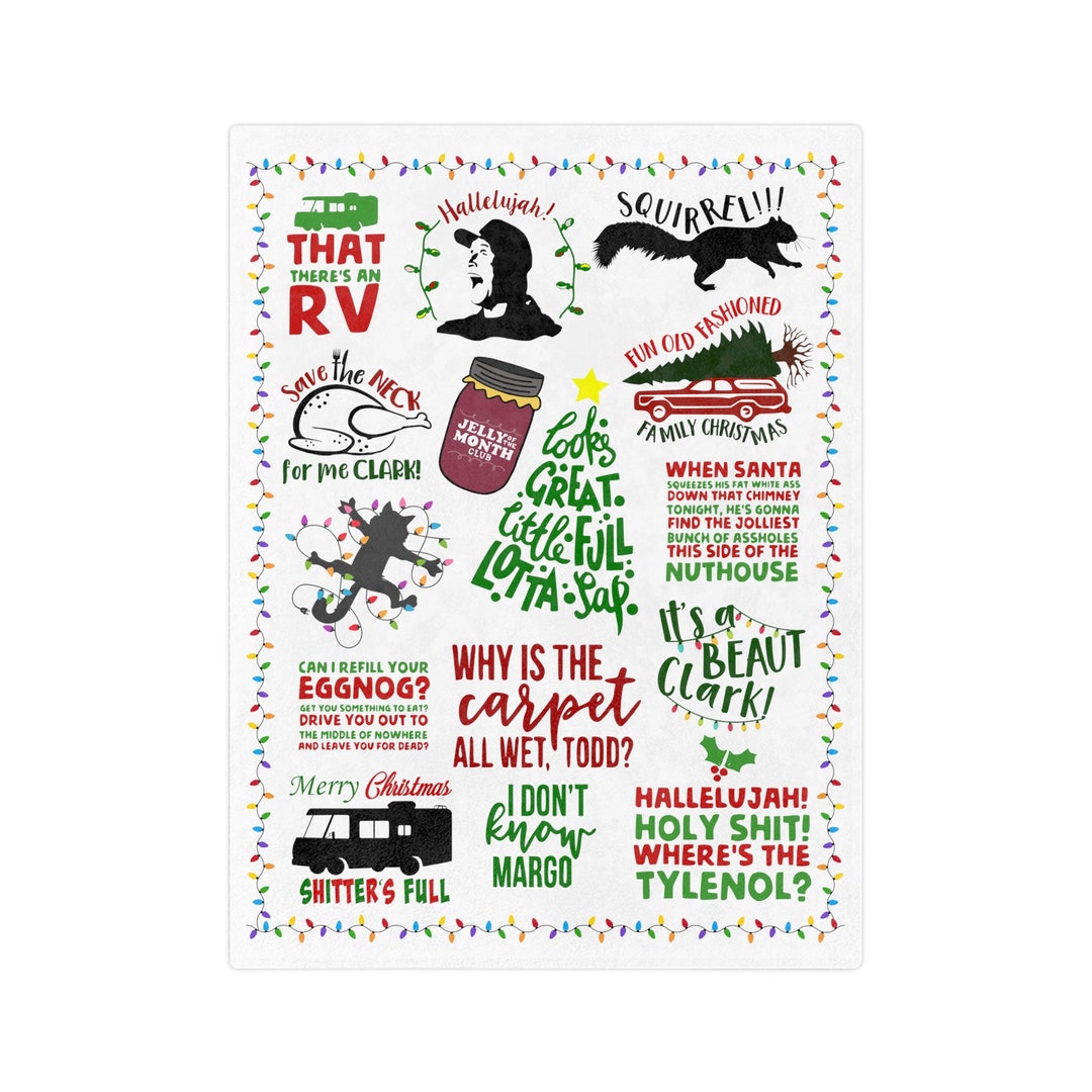 National Lampoons Christmas Vacation Blanket Christmas Movie Etsy