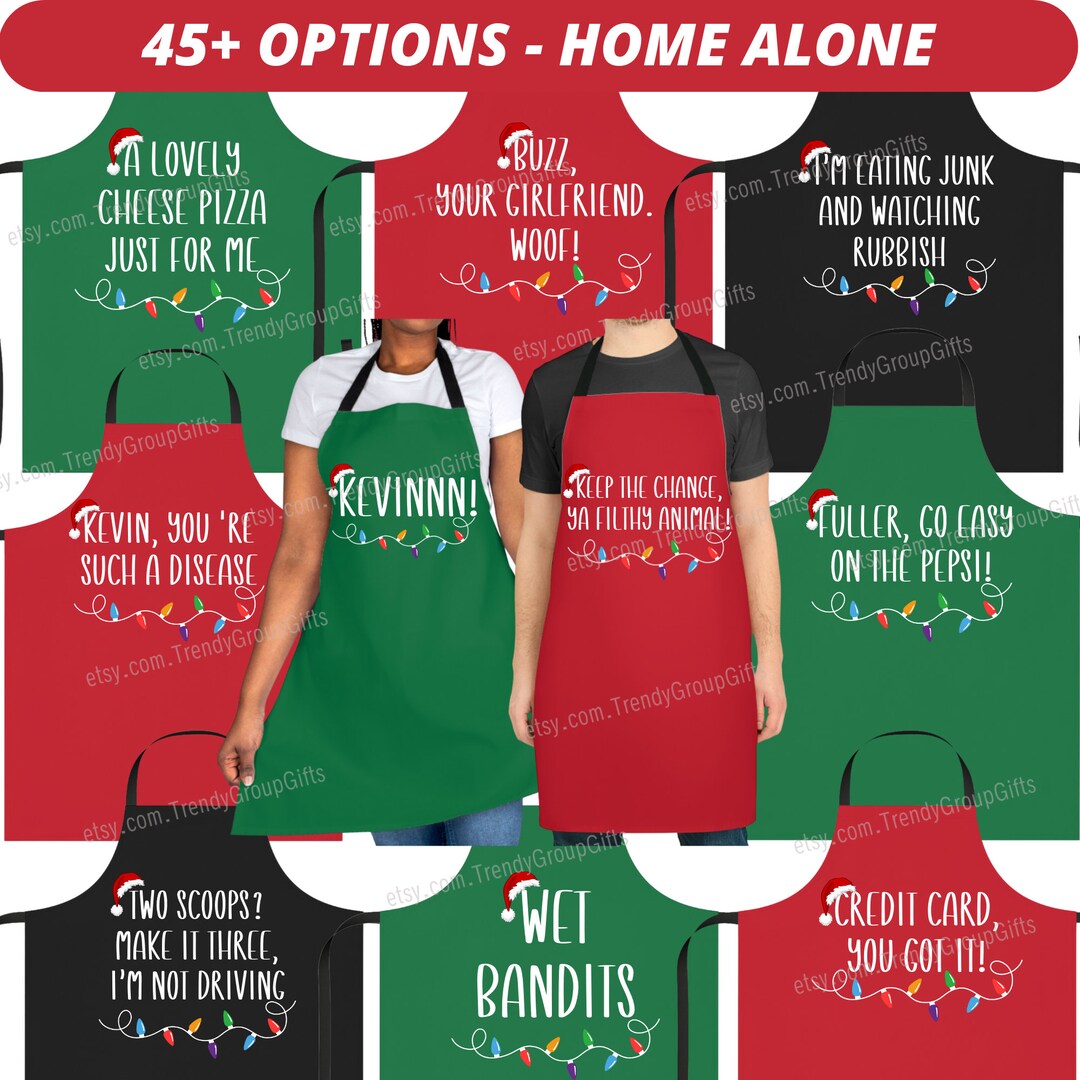 Home Alon Christmas Apron Funny Holiday Gift Matching Family Etsy