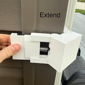 Universal Vinyl Siding Camera Mount – No Drill Corner Mount for Ring, Blink, Wyze, AOSU Outdoor Security Cameras (1 Pack) bild 7