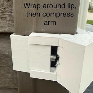 Universal Vinyl Siding Camera Mount – No Drill Corner Mount for Ring, Blink, Wyze, AOSU Outdoor Security Cameras (1 Pack) bild 8