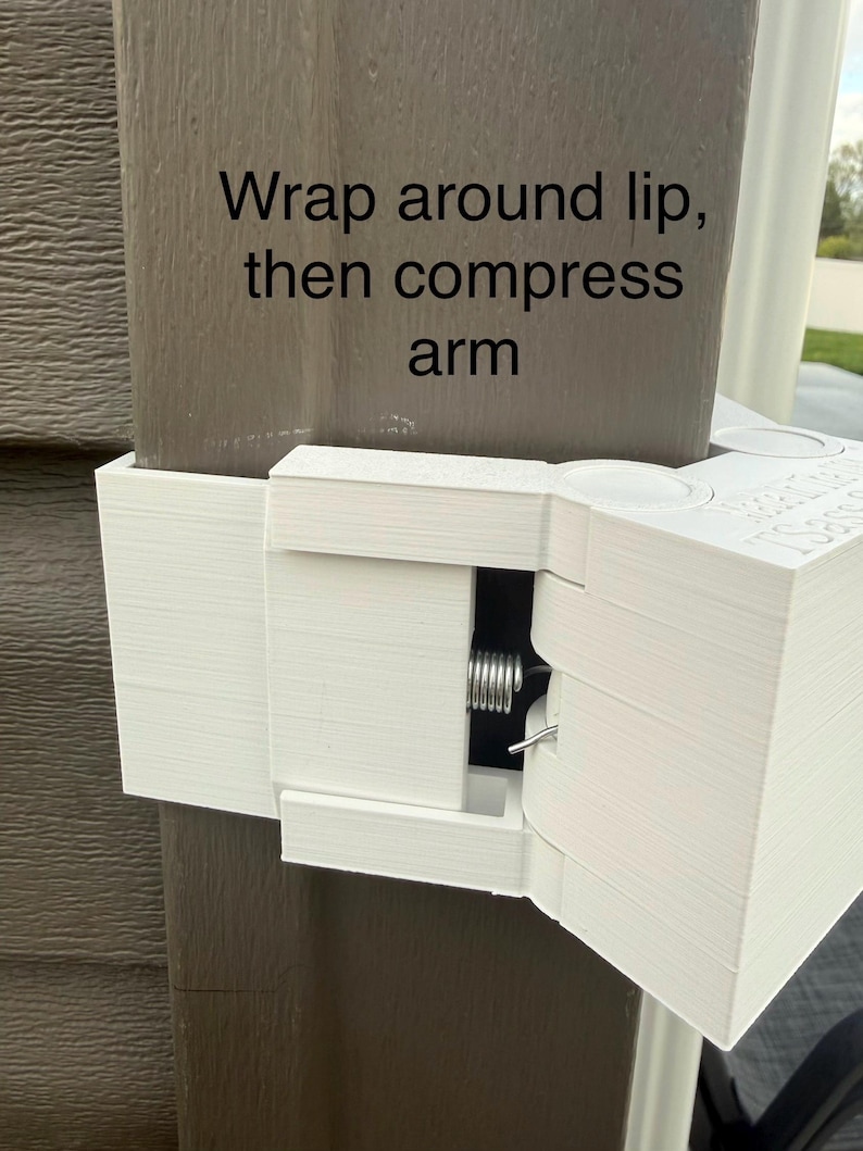 Universal Vinyl Siding Camera Mount – No Drill Corner Mount for Ring, Blink, Wyze, AOSU Outdoor Security Cameras (1 Pack) bild 8