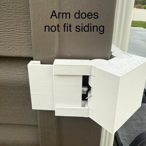 Universal Vinyl Siding Camera Mount – No Drill Corner Mount for Ring, Blink, Wyze, AOSU Outdoor Security Cameras (1 Pack) bild 6