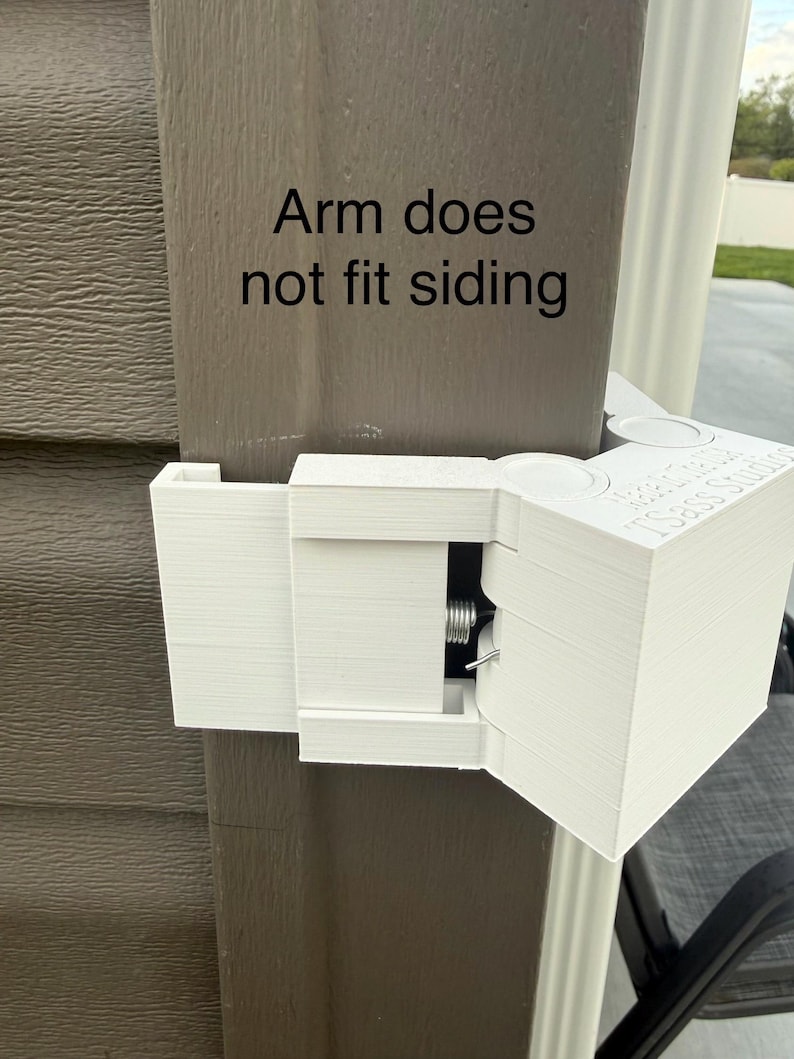 Universal Vinyl Siding Camera Mount – No Drill Corner Mount for Ring, Blink, Wyze, AOSU Outdoor Security Cameras (1 Pack) bild 6