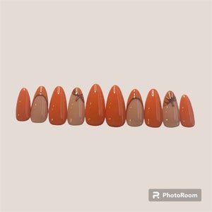 Pumpkin Patch Press on Nails