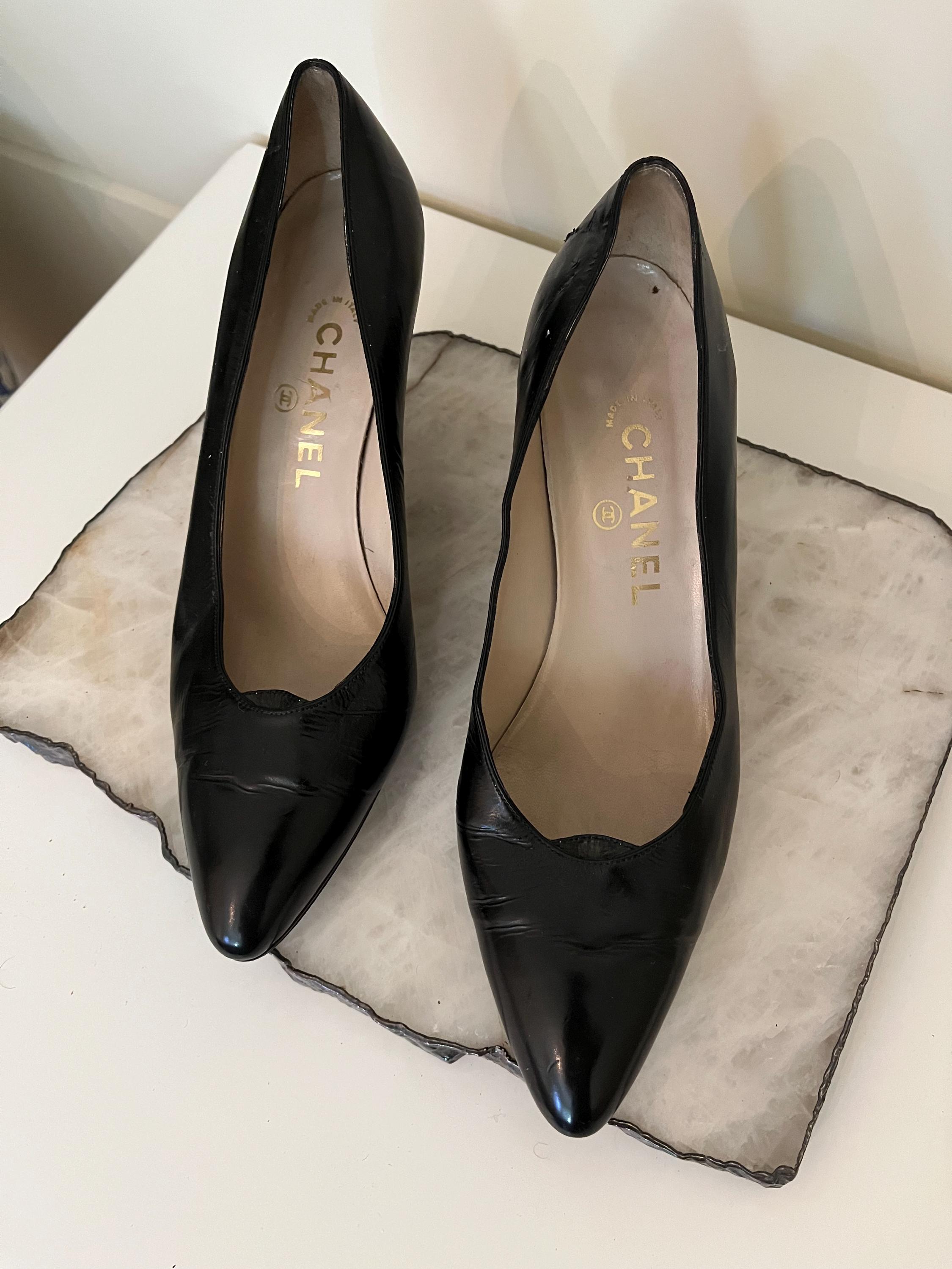 Vintage Chanel Shoes - Etsy