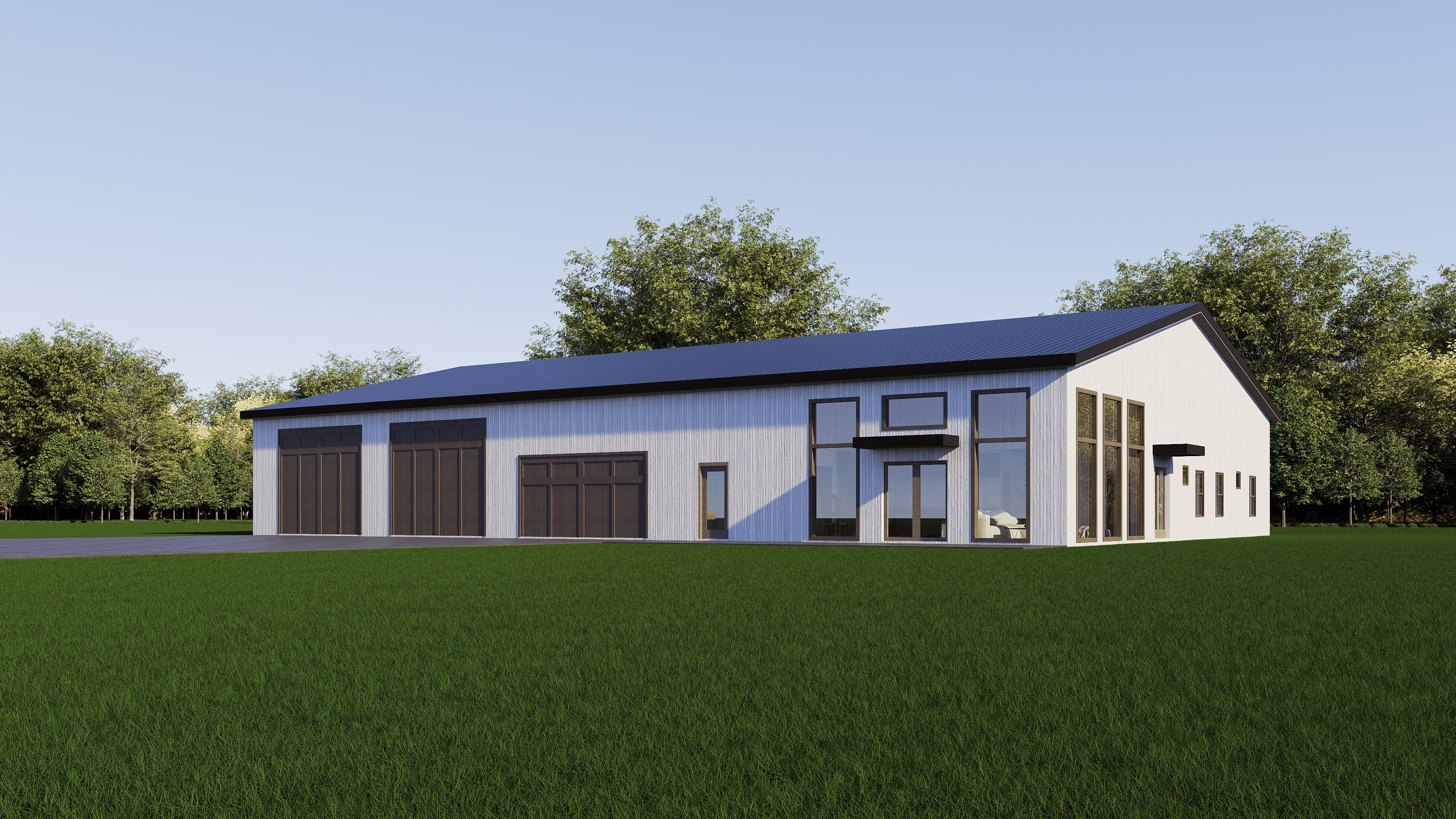 Barndominium Shop House Plan | 1,800 Sq Ft Living Space | 3 Bed 3 Bath ...