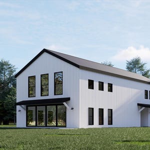 Barndominium, House Plan, 5 Beds 3 Bath, 32&#39;x70&#39; Floor Plan, 2400 sq ft House Layout, Modern Farmhouse Ranch Design, Best Plan, WE CUSTOMIZE