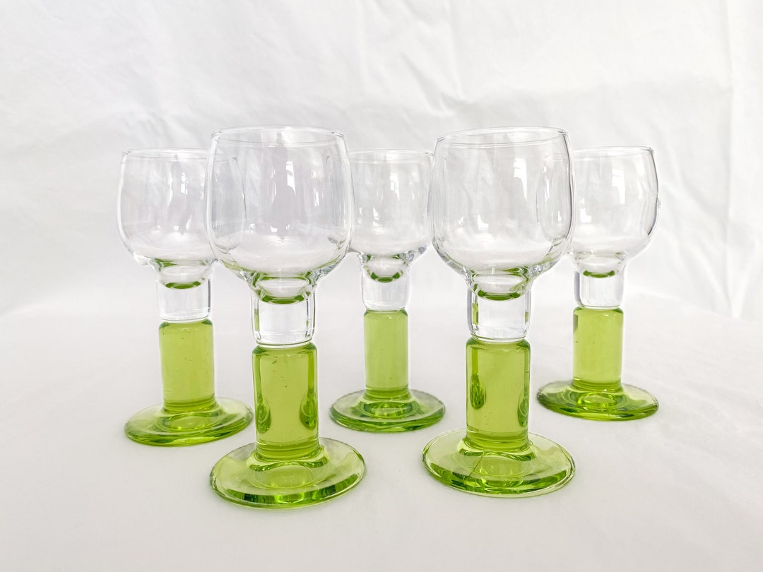 Set of 5 Bormioli Rocco Limoncino Limoncello Cordial Glasses Etsy