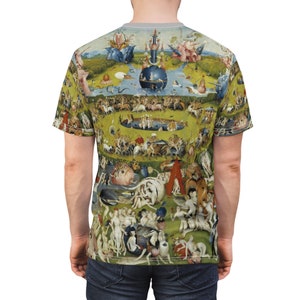 Hieronymus Bosch's Garden of Earthly Delights Unisex Cut & Sew Tee aop
