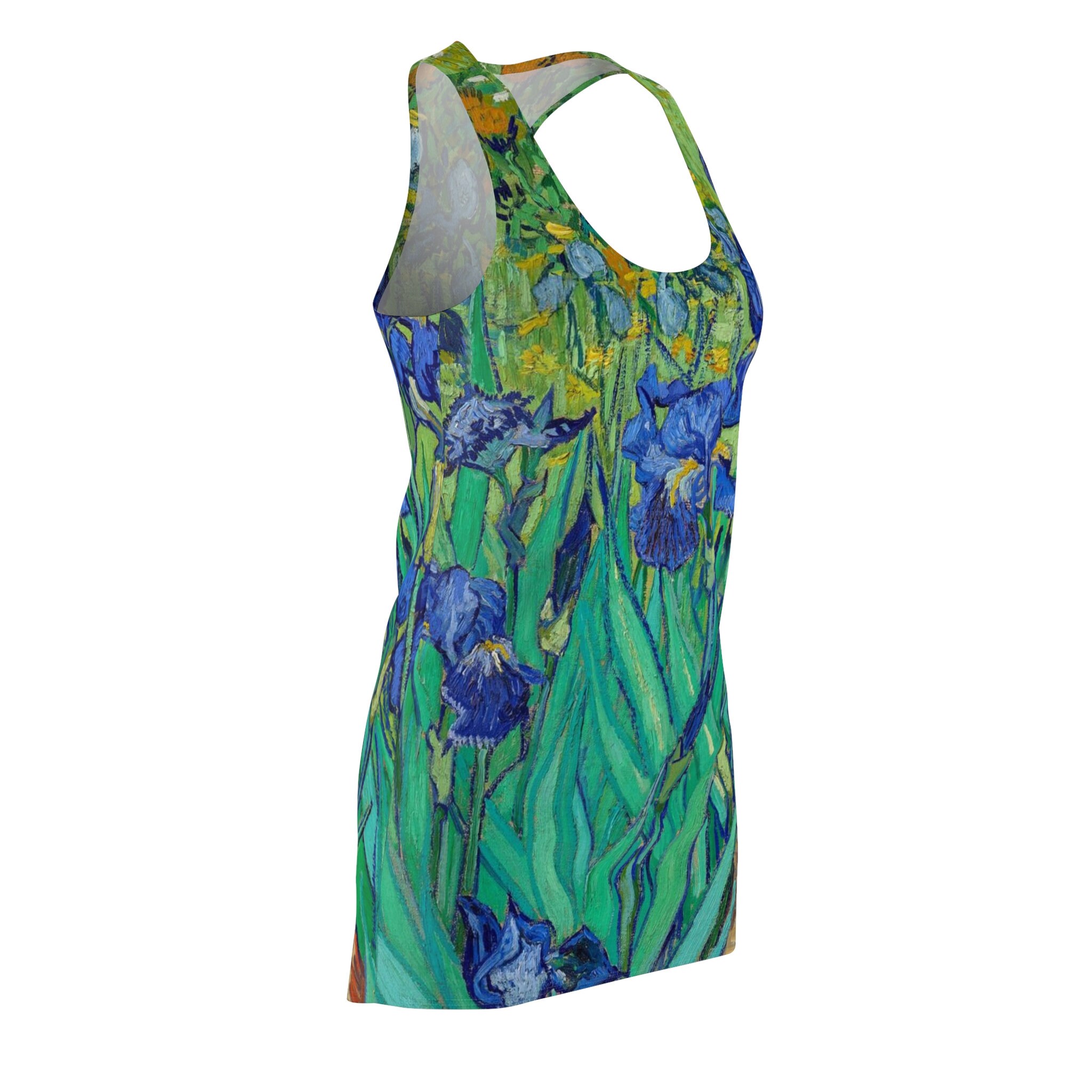 Vincent Van Gogh's Irises Women's Cut & Sew Racerback Dress