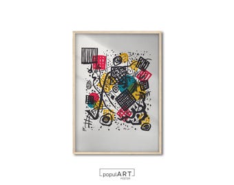 Kandinsky Wall Art Print, Modern Art Poster, Exhibition Poster, Abstract Wall Poster, Museum Art, Room Wall Print, House Wall Art, GIFT IDEA