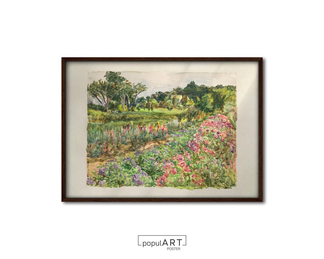 Oil Paint Spring Spring Oil Painting, Watercolor Paintings, Floral Wall Art Print ...