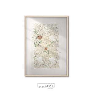 William Morris Print, Flower Wall Art, Modern Wall Poster, Floral Art, Boho Art Print, Aesthetic Poster, Living Room Wall Art, OVERSIZE