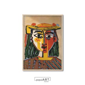 Picasso Wall Art, Picasso Abstract Print, Cubism Art, Picasso Poster, Portrait Poster, Room Wall Art, Boho Decor, Exhibition Print, OVERSIZE