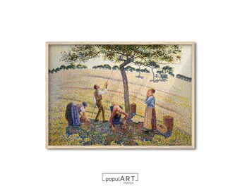 Camille Pissarro Wall Art Print, Vintage Spring Poster, Landscape Poster, Impressionism Art, Living Room Decor, Farmhouse Wall Art, OVERSIZE