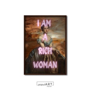 Funny Altered Art, Eclectic Art, Vintage Portrait, Maximalist Art, Vintage Print, Funny Signs Poster, Living Room Wall Art, GIFT IDEA