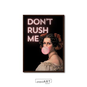 Funny Altered Art, Eclectic Art, Extra Large Wall Art, Vintage Portrait, Maximalist Art, Vintage Print, Funny Signs Poster, OVERSIZE