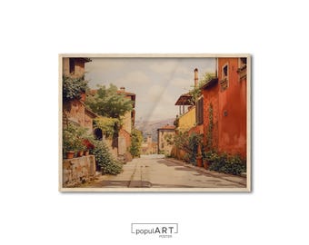 Mediterrane Wandkunst, Italienische Landschaft Drucke, Italien Druck, Rustikaler Druck, Italien Galeriewand, Toskana Druck, Europa Kunst, GESCHENKIDEE