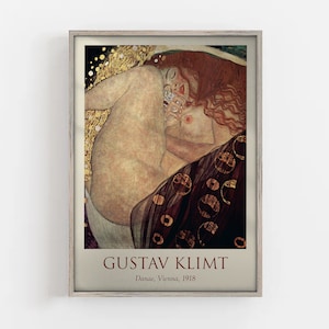 Gustav Klimt Print, Famous Painting, Classic Art, Fine Art, Feminine Art Print, Vintage Poster, Art Nouveau Decor, Gift Idea, Wall Art