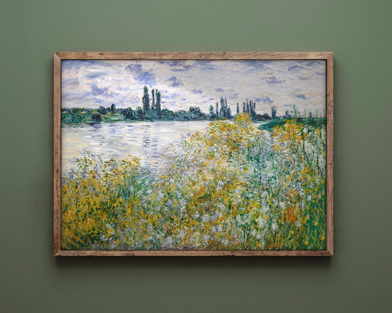 Claude Monet Poster, Spring Poster, Impressionist Painting, Eclectic ...