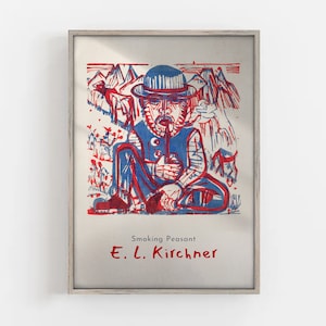 Ernst Ludwig Kirchner Print, Exhibition Poster, Exhibition Print, Museum Poster, Wall Art Decor, Fine Art Print, Office Decor, Gift for Him