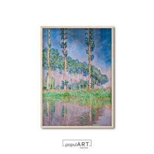 Claude Monet Wall Art, Museum Art Print, Exhibition Art Print, Living Room Wall Decor, Monet Painting, Vintage Art, Farmhouse Wall Decor