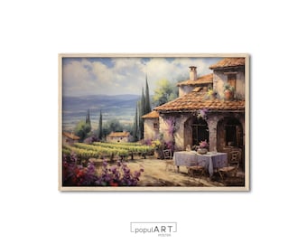 Mediterrane Wandkunst, Italienische Landschaft Drucke, Landschaft Poster, Rustikaler Druck, Italien Galeriewand, Toskana Druck, Europa Kunst, GESCHENKIDEE