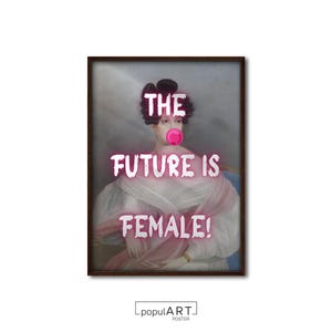 Funny Altered Art, Eclectic Art, Vintage Portrait, Maximalist Art, Vintage Print, Funny Signs Poster, Room Wall Art, OVERSIZE