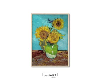 Van Gogh Flower Art Print, Classic Art Painting, Famous Artist Artwork, Exhibition Art Print, Art Print for Home, Wall Decor, GIFT IDEA