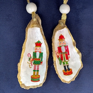 Oyster Shell Nutcracker Ornament