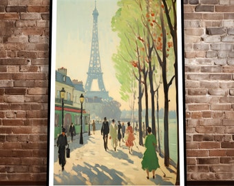 Parijs 1906 schilderij, Eiffeltoren, Albert Marquet - Fine Art Poster Print, Gallery Print, kunst aan de muur, decoratie, cadeau
