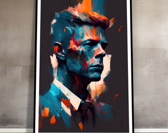 Digital Painting of David Bowie - Fine Art Poster, Digital Art, professioneller und hochauflösender Druck