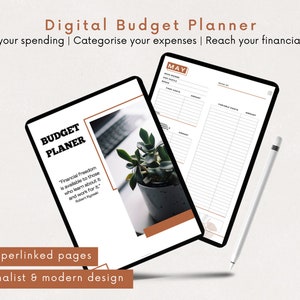 Digital Budget Planner | PDF Budget Planner | Finance Planner | Budget Planner Goodnotes | A4 Budget Planner | Undated Budget Tracker