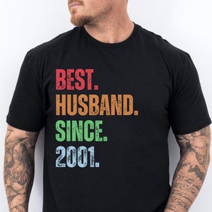 Best Husband Unisex Softstyle T-Shirt, Since 2001, 23rd Wedding Anniversary Gift, Husband Tee, Hubby T Shirt4th