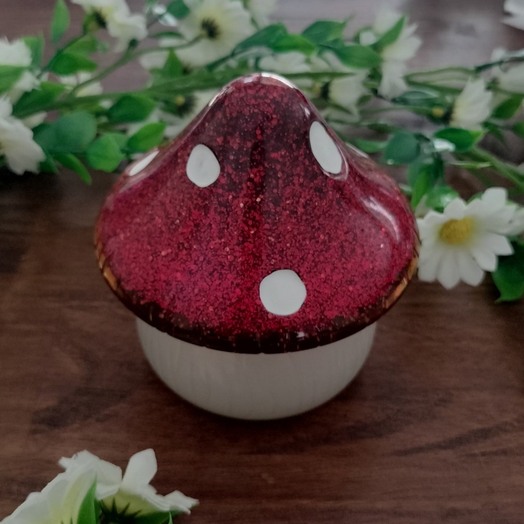 Mushroom Trinket Jar/led Tealight Holder Etsy Australia