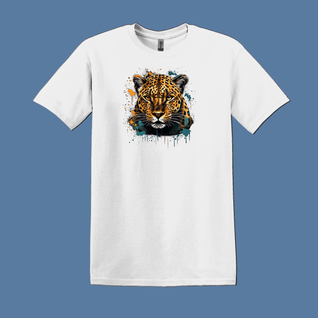 Leopard Tshirt Unique Animal T Shirt Wildlife Animal Art Animal