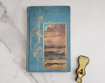 Libro vintage "Best Thoughts" di Henry Drummond – Arredamento Shabby Chic