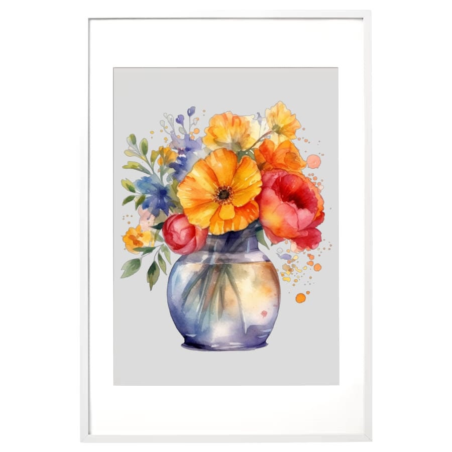 Watercolor Vase of Flowers Clipart, PNG Digital Images, High Quality ...
